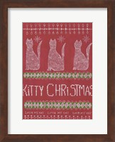 Framed Kitty Christmas