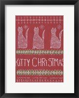 Framed Kitty Christmas