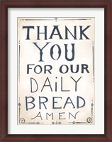 Framed Daily Bread