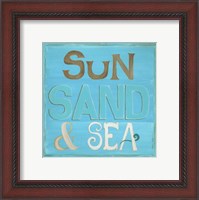 Framed Sun, Sand & Sea