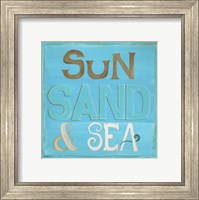 Framed Sun, Sand & Sea