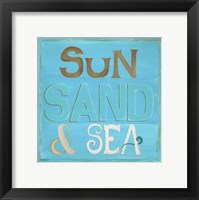 Sun, Sand & Sea Framed Print