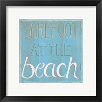 Barefoot at the Beach Framed Print