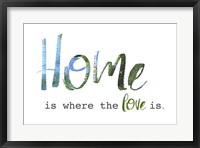 Framed Home is Where the Love Is
