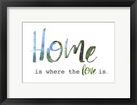 Home is Where the Love Is Framed Print