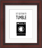 Framed Let's Get Ready To Tumble - White
