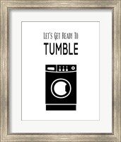 Framed Let's Get Ready To Tumble - White