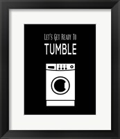 Framed Let's Get Ready To Tumble - Black