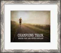 Framed Champions Train Man Color