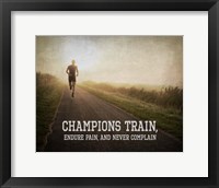 Framed Champions Train Man Color