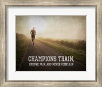 Framed Champions Train Man Color