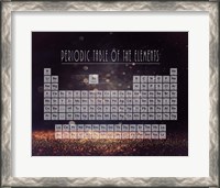 Framed Periodic Table Gold Dust - Purple