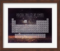 Framed Periodic Table Gold Dust - Purple