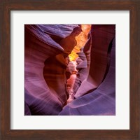 Framed Fire In Canyon