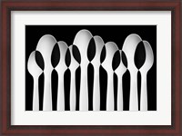 Framed Spoons Abstract:  Forest