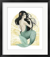 Framed Deco Mermaid II