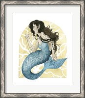 Framed Deco Mermaid III