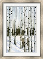 Framed Deer in Snowfall II