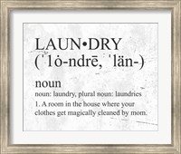 Framed Laundry Definition