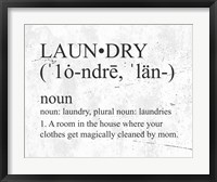 Framed Laundry Definition