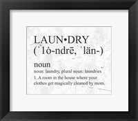 Framed Laundry Definition