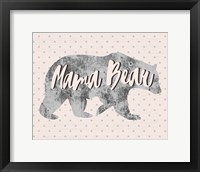 Framed Mama Bear Silhouette