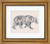 Framed Mama Bear Silhouette