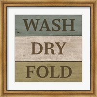 Framed Wash Dry Fold Painted Wood