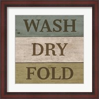 Framed Wash Dry Fold Painted Wood