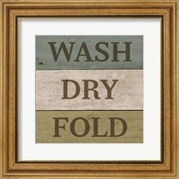 Framed Wash Dry Fold Painted Wood