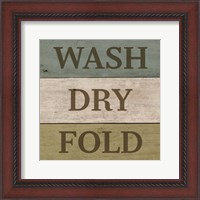 Framed Wash Dry Fold Painted Wood