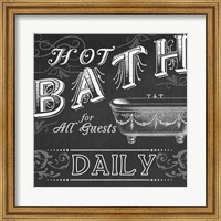 Framed Chalkboard Bath Signs II