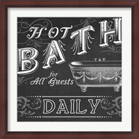 Framed Chalkboard Bath Signs II