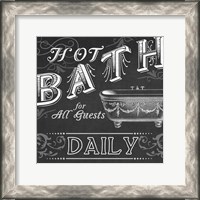 Framed Chalkboard Bath Signs II