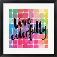Color Quotes II Framed Print