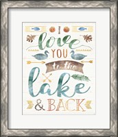 Framed 'Lake Love II' border=