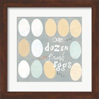 Framed 'Fresh Eggs IV' border=