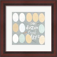 Framed 'Fresh Eggs IV' border=