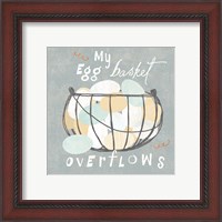 Framed 'Fresh Eggs III' border=