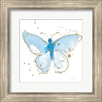 Framed 'Gilded Butterflies IV' border=