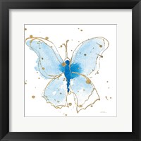Framed 'Gilded Butterflies V' border=
