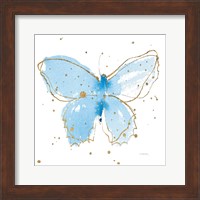 Framed Gilded Butterflies III