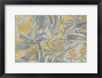 Framed Marbled Abstract Neutral
