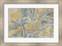 Framed Marbled Abstract Neutral