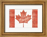 Framed Oh Canada Flag