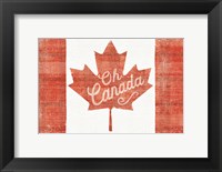 Framed Oh Canada Flag