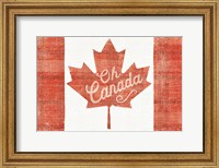 Framed Oh Canada Flag