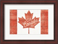 Framed Oh Canada Flag