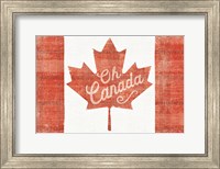 Framed Oh Canada Flag