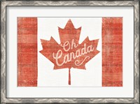 Framed Oh Canada Flag